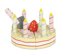Le Toy Van - Childrens Wooden Honeybake Vanilla Birthday Cake Food Pretend Toy | Birthday Cake Or Afternoon Tea Role Play Toy