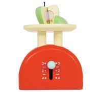 Le Toy Van - Educational Honeybake Wooden Weighing Scales For Shopping Role Play | Supermarket Pretend Play Shop With Toy Food