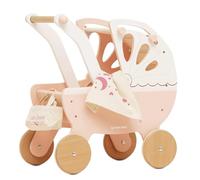 Le Toy Van - Educational Wooden Toy Role Play Beautiful Sweet Dreams Doll Toy Pram | Pretend Play Toy Pram Playset - For Ages 2+, Pink