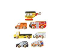 Le Toy Van Emergency Helicopter & Rescue Cars toys - Red One Size