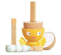 Le Toy Van Honeybake Wooden Egg Cup & Soldiers, Breakfast Play Food