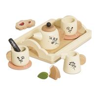 Le Toy Van - Wooden Tea Set & Tray | 12 Piece Child’s Role Play Toy - Suitable for Ages 2+ years