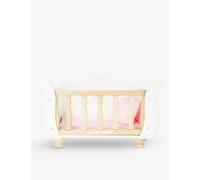 Le Toy Van Sleigh Doll Wooden Cot and Crib 24.3cm