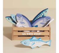 Le Toy Van - Wooden Honeybee Market Fresh Fish Crate Supermarket Pretend Play Sh