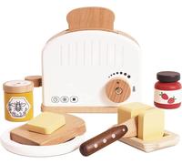 Le Toy Van - Pretend Play - Wooden Toaster & Toast Set with Pop-Up Function