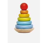 Le Toy Van Rainbow Stacking Tower-7 Piece (W:11.5 x D:11.5 x H:18cm) - Multicoloured - One size