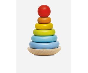 Le Toy Van Rainbow Stacking Tower-7 Piece (W:11.5 x D:11.5 x H:18cm) - Multicoloured - One size