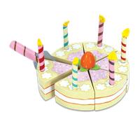 Le Toy Van Vanilla Birthday Cake - Wooden Food Playset
