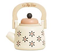 : Le Toy Van - Vintage Wooden Kettle | Detachable Lid and Moving Handle Child’s Role Play Toy - Suitable for Ages 3+ years
