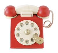 Le Toy Van - Vintage Wooden Toy Phone Role Play Toy Age 2+ | Boys Or Girls Pretend Play Toy Food Playset - For Ages 3+