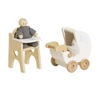Le Toy Van - Wooden Doll House Nursery Play Set For Dolls Houses | Daisylane Dolls House Furniture Sets - Suitable For Ages 3+