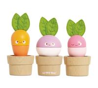 Le Toy Van - Wooden Educational Petilou Stacking Veggies Toy | Baby Sensory Montessori Toddler Learning Toy - Suitable For 18+ Months
