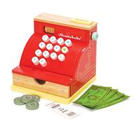 Le Toy Van - Wooden Honeybake Cash Register Role Play Toy With Receipt, Opening Till Drawer And Play Money | Perfect For Supermarket, Food Shop or Cafe Pretend Play