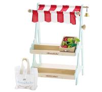 Le Toy Van - Wooden Honeybee Market Play Shop Set | Supermarket Pretend Play Food Shop,Small