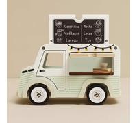 Le Toy Van Wooden YOY Mobile Café Van Vintage Style Coffee Truck Pretend Play