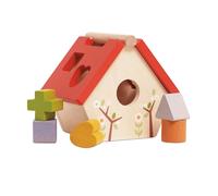 Le Toy Van Woodland Bird House Shape Sorter 9 Piece Activity Toy