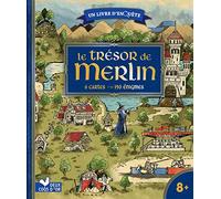Le trésor de Merlin - livre avec cartes et loupe: Avec 6 cartes, 150 énigmes
