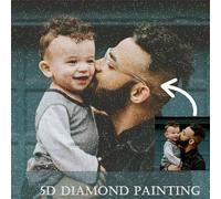 Le Uvlaze Personalised Diamond Painting Kits for Adults - 5D Custom Diamond Art, Full Drill Embroidery, Create Your Own Unique Diamond Paintings for Home Decor