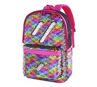 Le Vasty Flip Sequin Backpack for Girls Kids Boys Kindergarten Elementary Middle School Bookbag Cute Spark Book Bags, 01 Rainbow, OneSize
