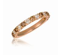 Le Vian 14ct Rose Gold 1ct Chocolate & Nude Diamond Eternity Ring