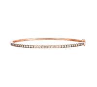 Le Vian 14ct Rose Gold 1ct Diamond Bangle Bracelet