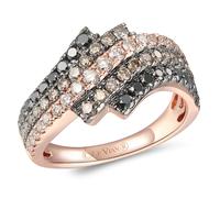 Le Vian 14ct Rose Gold Layer Cake 1.23ct Diamond Ring