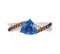 Le Vian 14ct Vanilla Gold 0.18ct Diamond & Tanzanite Ring