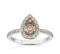 Le Vian 14ct White Gold 0.80ct Total Diamond Cluster Ring