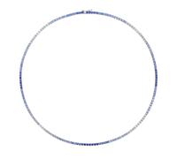 Le Vian 14ct White Gold Blue Sapphire Denim Ombré Tennis Necklace