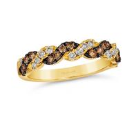 Le Vian 14ct Yellow Gold 0.45ct Diamond Wrapped Ring