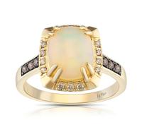 Le Vian 14ct Yellow Gold Opal 0.18ct Diamond Total Ring