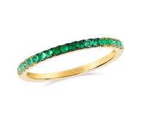 Le Vian Ombre 14ct Yellow Gold Emerald Ombré Eternity Ring