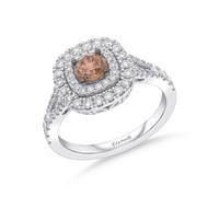 Le Vian Platinum 1ct Diamond Cushion Shaped Halo Ring