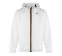 Le Vrai 3.0 Claude Hooded nylon jacket, male, K-Way, Light Jackets, White, XL, Jackets XL