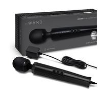 LE WAND Black Diecast Plug-In Full Body Massager Wand Massage Corded Vibrator