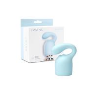 le WAND Glider Weighted Silicone Attachment Vibrator Blue 9.75 cm
