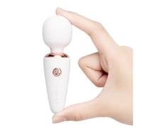 Le Wand Mini Vibe Micro Wand Rechargeable Pocket-Size Mini Wand Vibrator, White