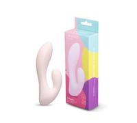 Le Wand Mini Vibe G-Double Rechargeable Clitoral and G Spot Rabbit Vibrator Silicone IPX6 Splashproof