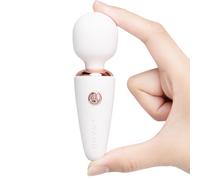 Le Wand Mini Vibe Micro Wand Rechargeable Pocket-Size Mini Wand Vibrator, White