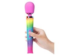 Le Wand Petite Mini Rechargeable Massage Wand Vibrator Rainbow Ombre