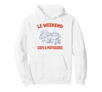 Le Weekend French Cafe Patisserie Scooter Design Pullover Hoodie