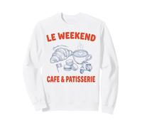 Le Weekend French Cafe Patisserie Scooter Design Sweatshirt