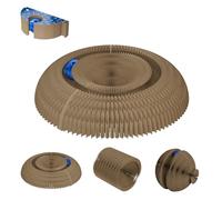 LE YOU PET Kitty kurlz Magic Organ Cat Scratching Board with Bell Ball,Foldable Accordion Kitty Curls Cat Scratcher,licca Curling Toy for Indoor Cats,Blue Small Fish