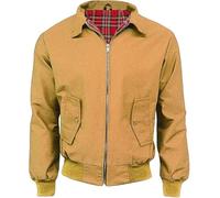 LE11® Harrington Jacket Adults Unisex Mens Ladies Womens - Vintage Classic Retro Scooter 1970's Bomber MOD Skin Tartan Lining Coat Top (Mustrad, XXL)