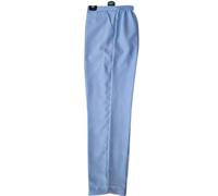 LE11 Ladies Half Elasticated Trouser Womens Stretch Waist 10-24 Casual Office Work Formal Pull On Trousers Straight Leg Pants Bottoms with Pockets (16, Regular, Regular, Sky Blue 27)