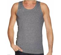 LE11® Mens 100% Cotton Vest Tops Pack of 3 - Sleeveless Single Jersey Summer Undershirts Gym Basic Tank Tops for Men S-3XL Black White Grey Assorted Multipack (Grey -XL)