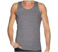 LE11® Mens Cotton Vest 6 Pack UB Collection Sleeveless Tank Tops 100% Cotton Jersey Summer Undershirts Gym Workout Base Layer Plain Crew Neck S-3XL Black White Grey- 6 Pack (Grey-S)