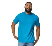 LE11® Men's Plain T-Shirt 65000 - Gildan Softstyle Midweight Adult Cotton Tee (Sapphire-3XL)
