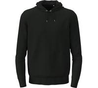 LE11® Organic Cotton Mens Hoodie Hooded Sweatshirt Hood Pullover Sweat Top, Soft Breathable Eco - Friendly Fabric, Long Sleeve Relaxed Fit Everyday Wear - (Black Opal - Large)