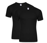 LE11® Pack of 2 Men's Thermal T Shirt, Warm Underwear Baselayer, S M L XL XXL Thermals (Black, Large)